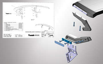 CAD Design Rear Wing Torneo for Huracan