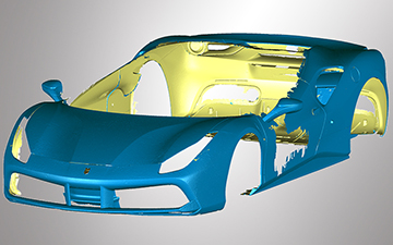 3D-Scan Ferrari 488 GTB